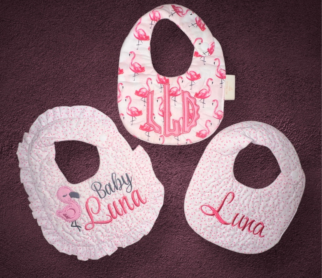 Flamingo Infant Bib