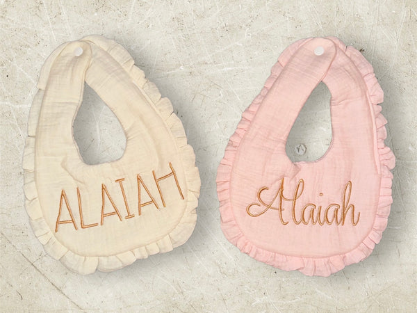 Personalized Gauze Bibs