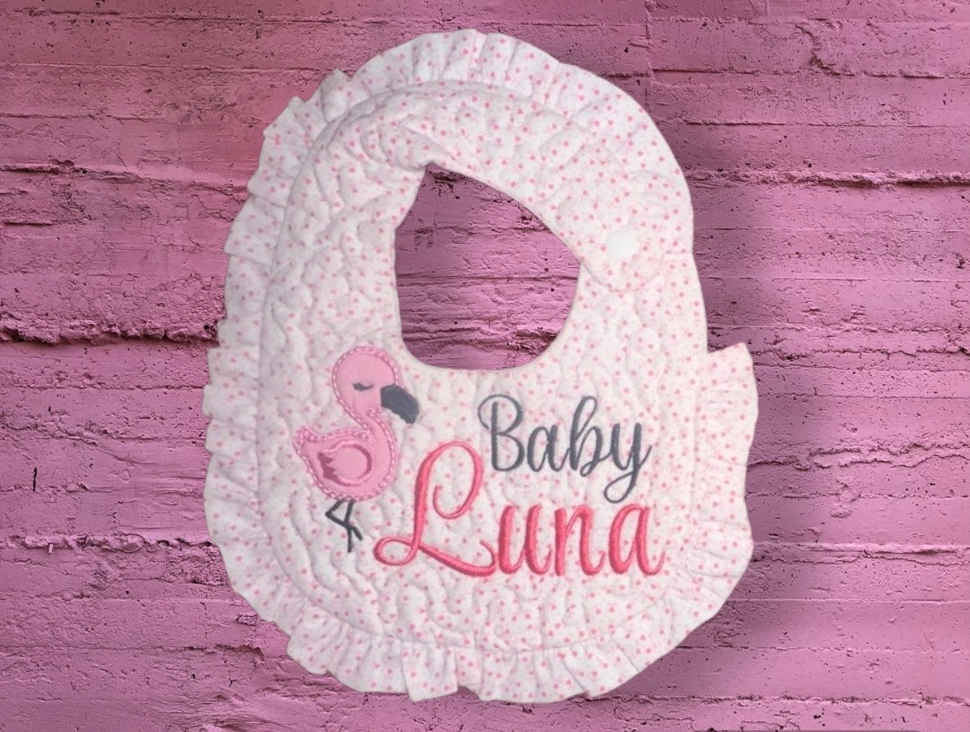 Flamingo Infant Bib